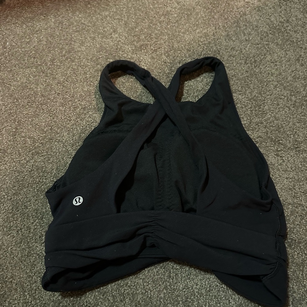 Lululemon Black Racerback Tank Top - Picture 2 of 2